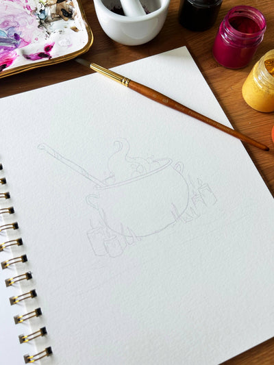 Halloween Vol. 2 Watercolor Workbook