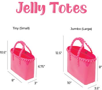 Baby Blue Tiny Jelly Tote Bag