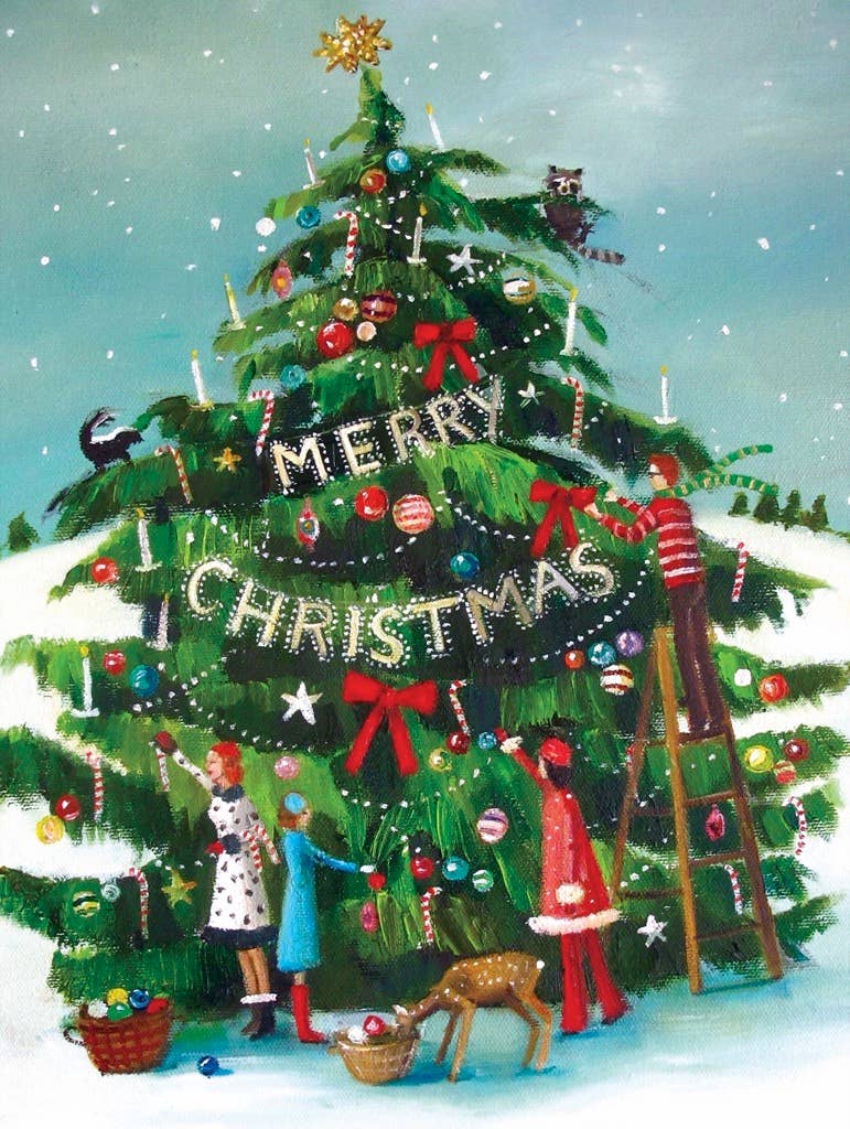 The Peppermint Family Jigsaw Puzzle, 1,000 Pieces - New York Puzzle Co. (19.25in x 26.63in)