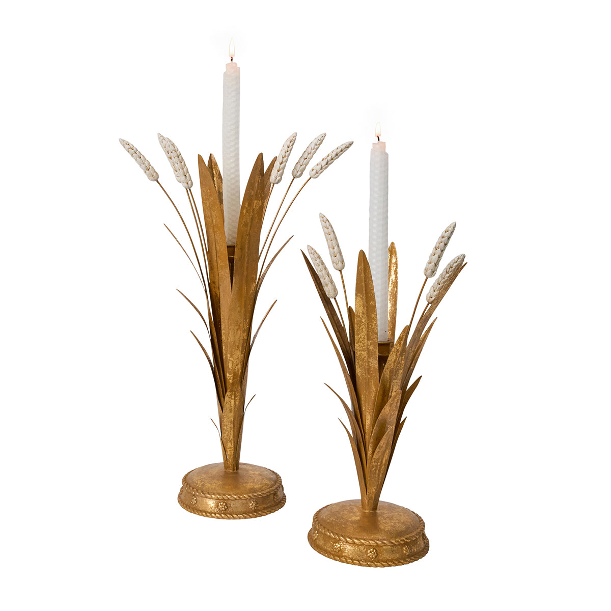 Forest Walk Wheat Candlestick, Gold - Juliska (13in)