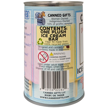 Canned Ice Cream Bar, Foil Lid