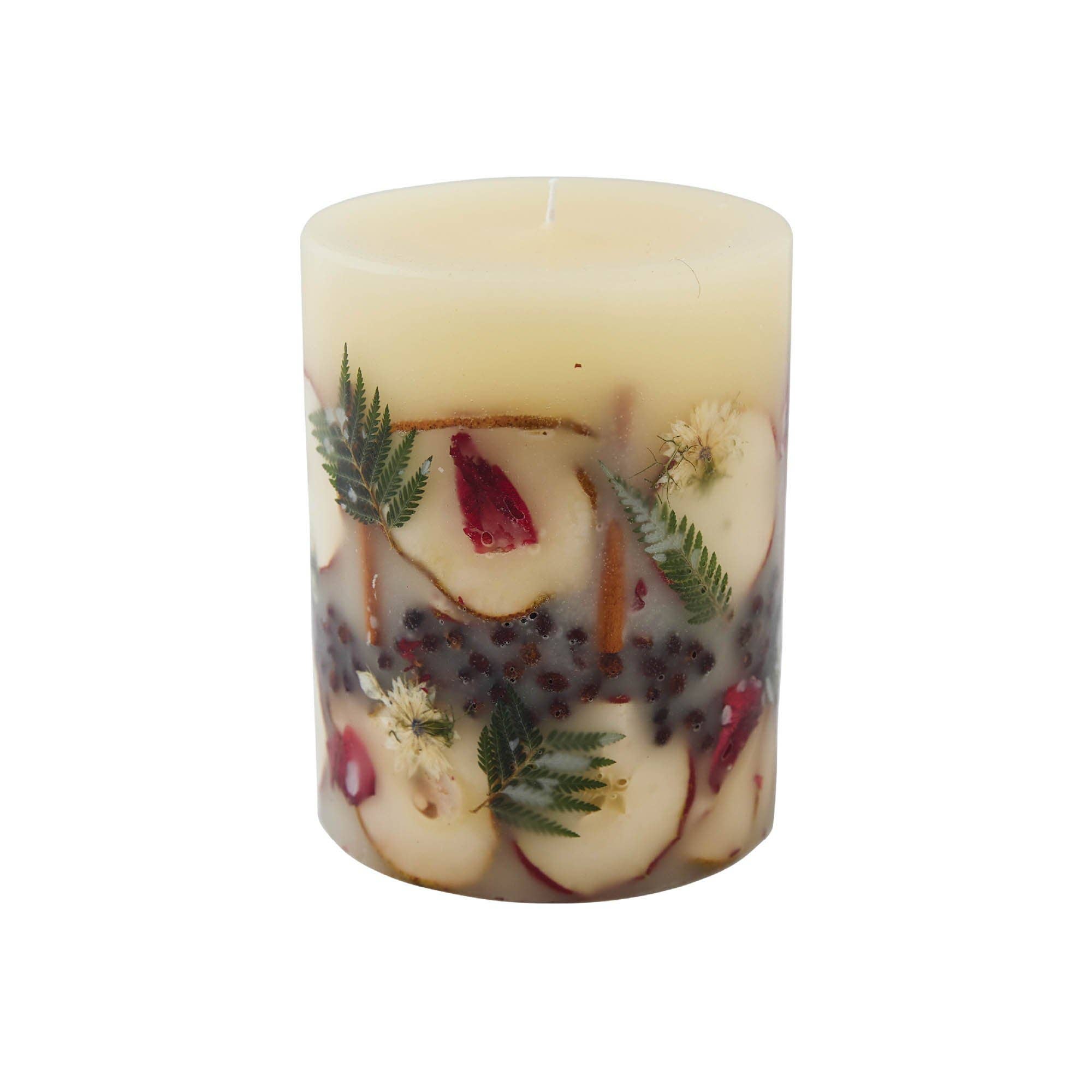 Spicy Apple Botanical Scented Candle - Rosy Rings (5in dia x 6.5in tall)