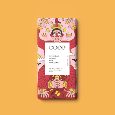 Colombian Milk 40% Chocolate Bar - Coco Chocolatier