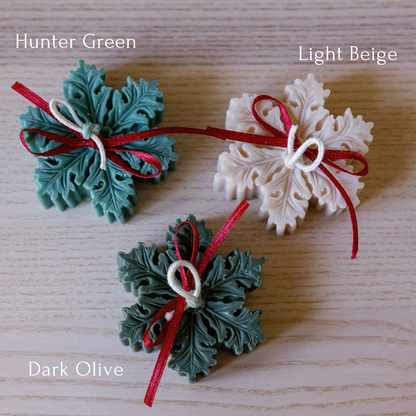 Ivory Snowflake Candle Gift Box (Unscented)