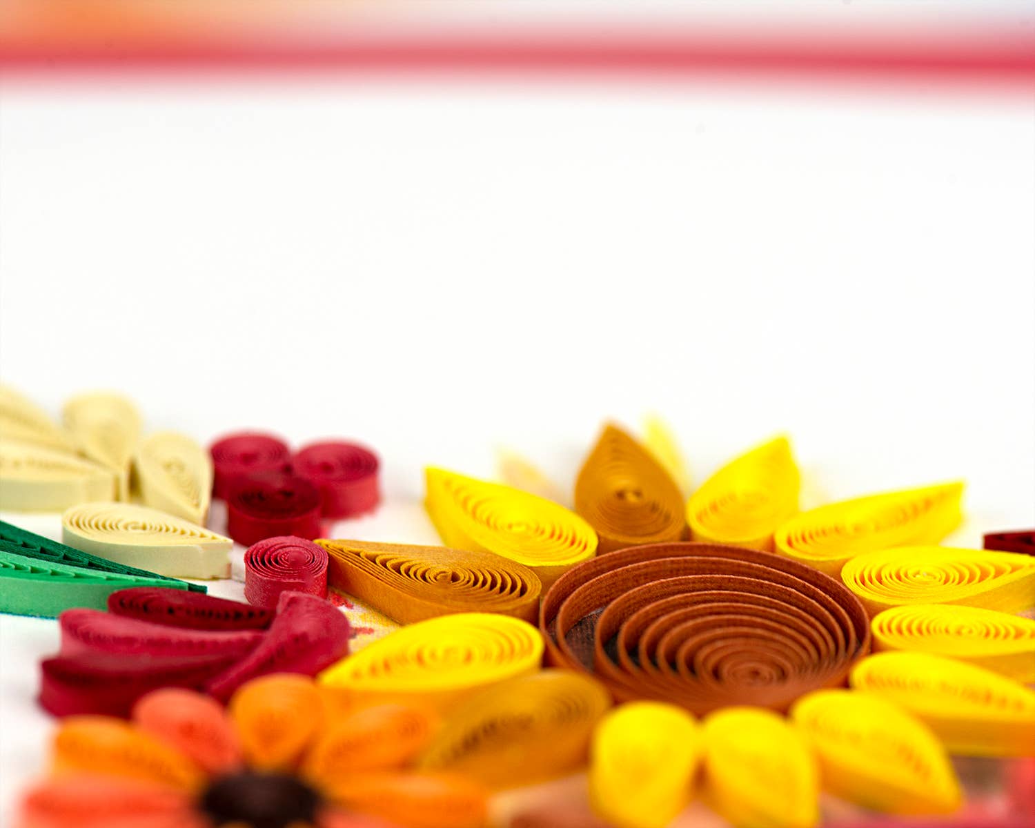 Card, Floral Cornucopia - Quilling Card (6in sq, with envelope)