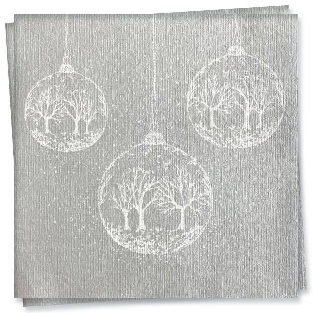 Boule a Neige Argent Cocktail Napkin