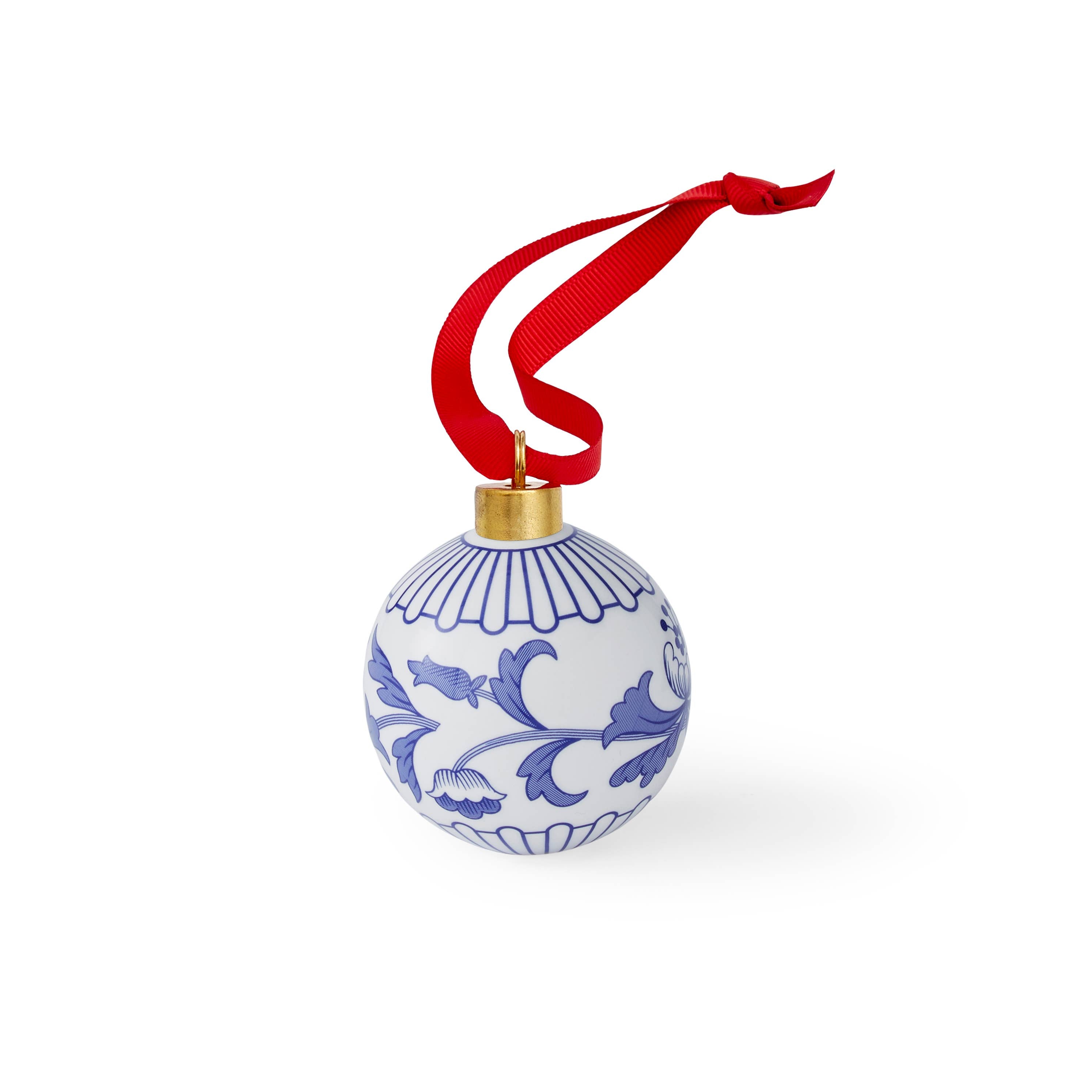 Blue Italian Floral Bauble - Spode