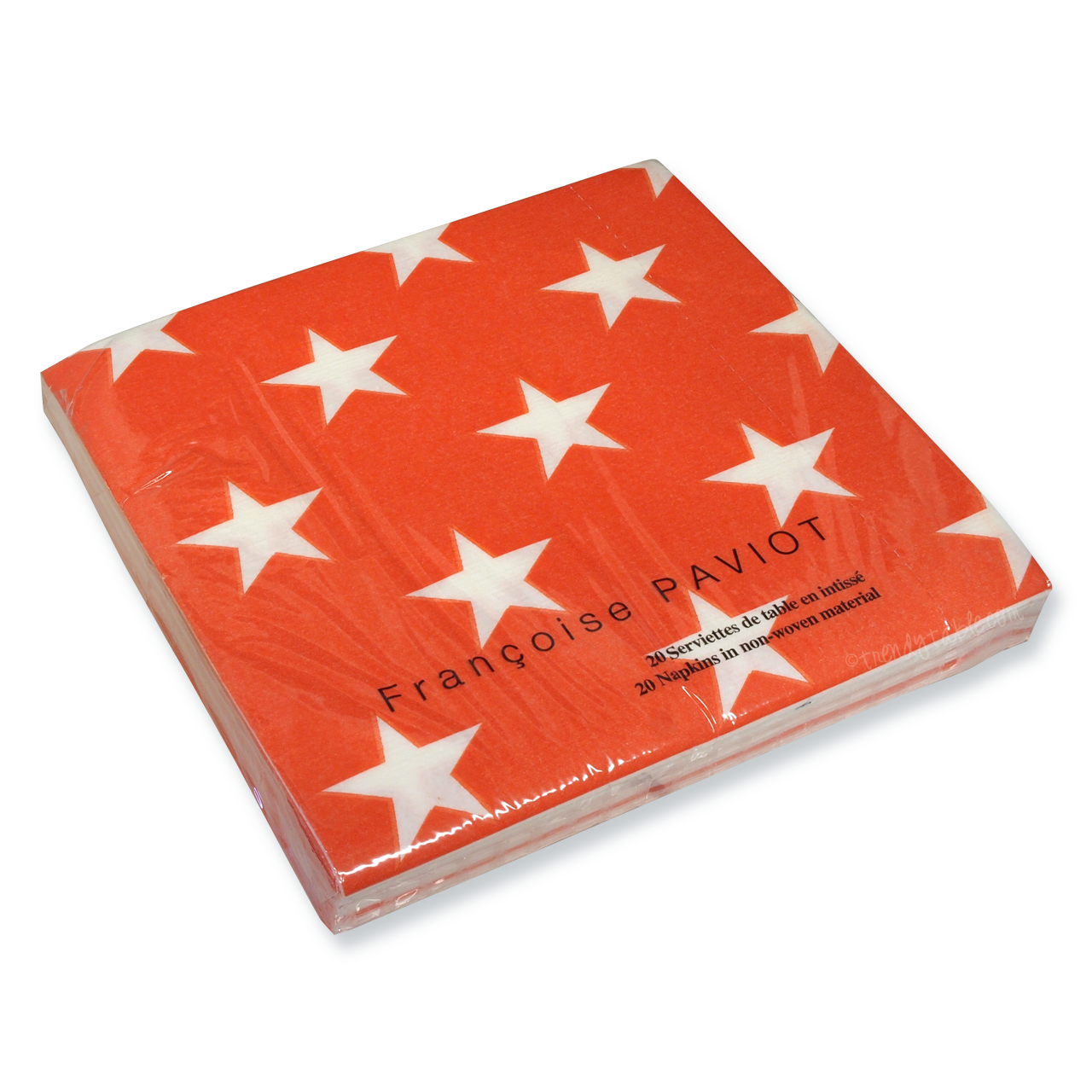 Dinner Napkin, Stars - Françoise Paviot (20 count, 8in sq)
