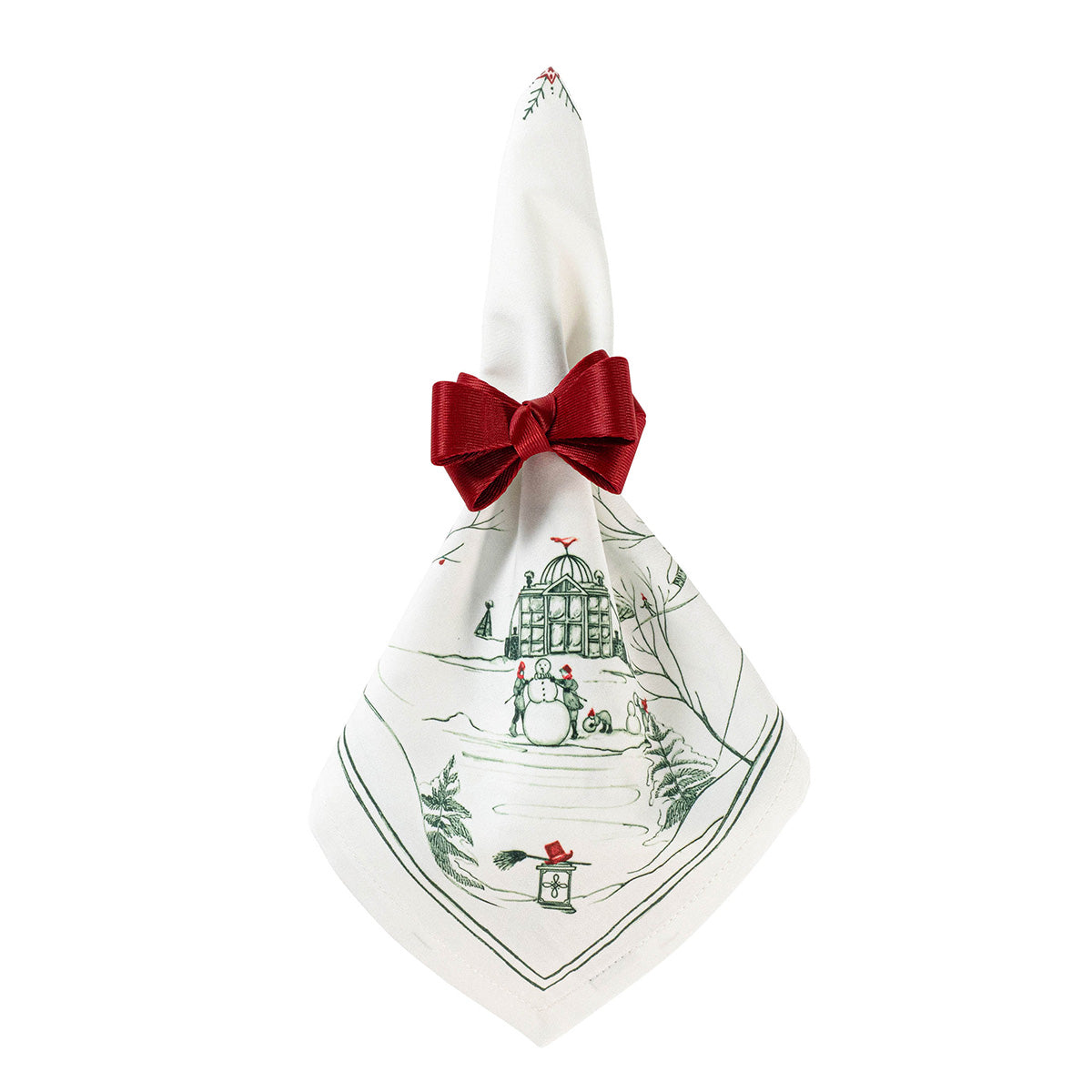 Country Estate Winter Frolic Napkins, Evergreen (Set of 4) - Juliska