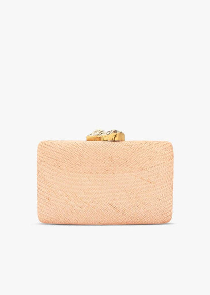 Jen White Stones Clutch, Black - Kayu