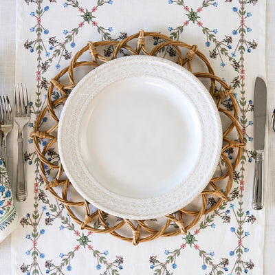 Le Panier Dinner Plate - Whitewash