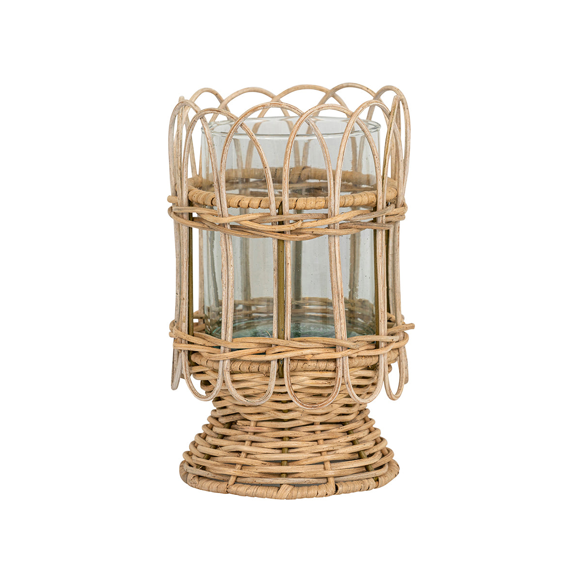 Provence Rattan 8.5" Hurricane - Whitewash