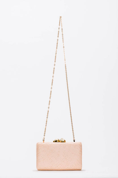 Jen White Stones Clutch, Black - Kayu