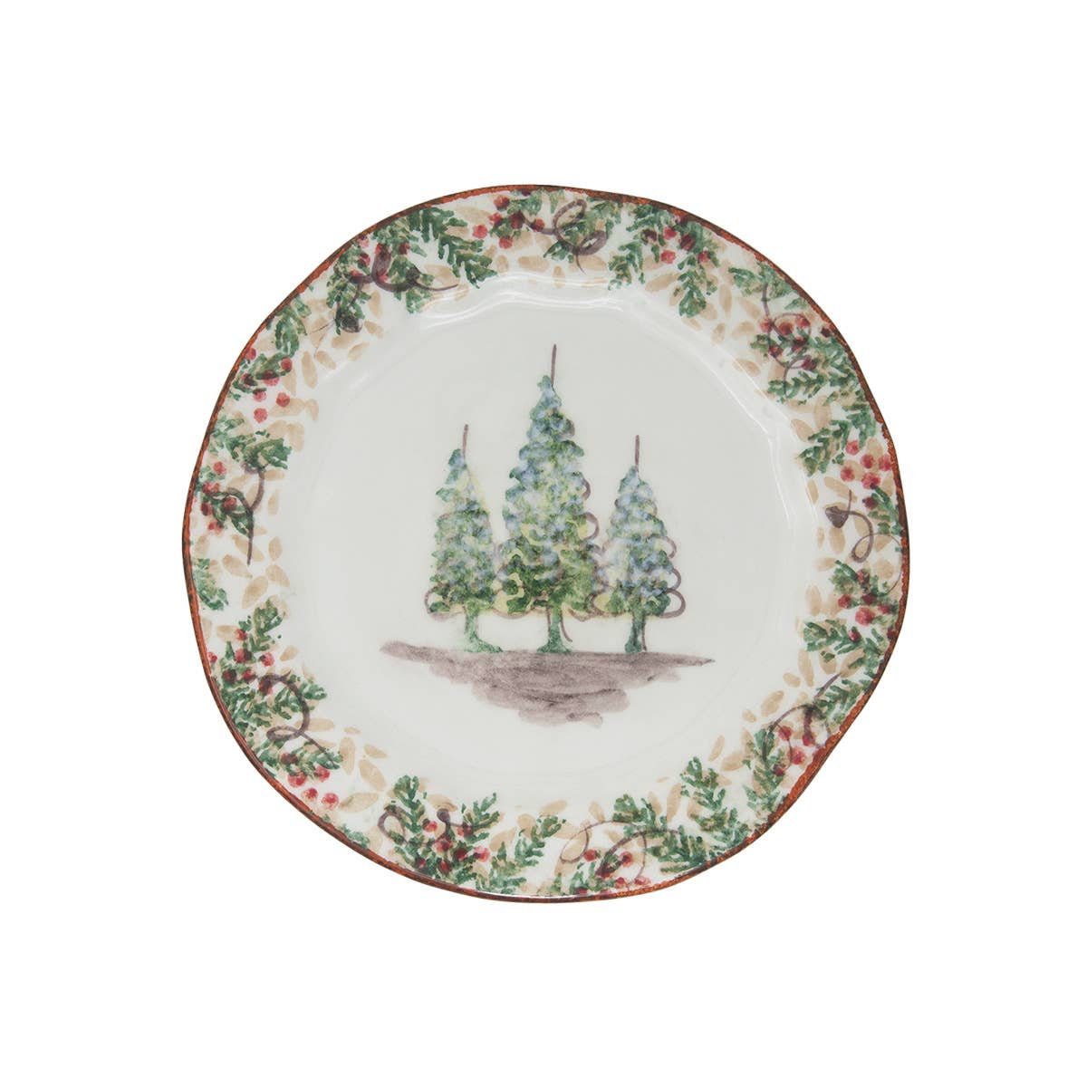 Natale Salad/Dessert Plate - Arte Italica (8.5in dia)