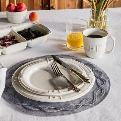 Berry & Thread French Panel 16pc Place Setting - Whitewash