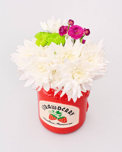 Ceramic Vase, Strawberry Jam