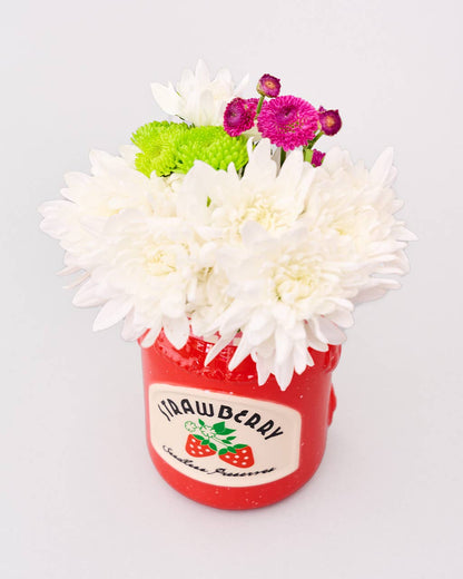 Ceramic Vase, Strawberry Jam