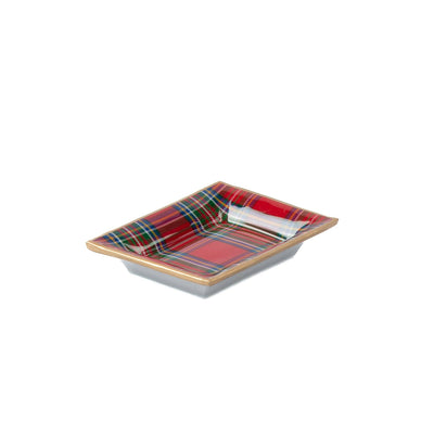 Tartan Plaid Enameled Landry Tray - Jaye's Studio