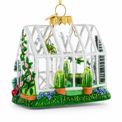Greenhouse Glass Ornament (3.8in)