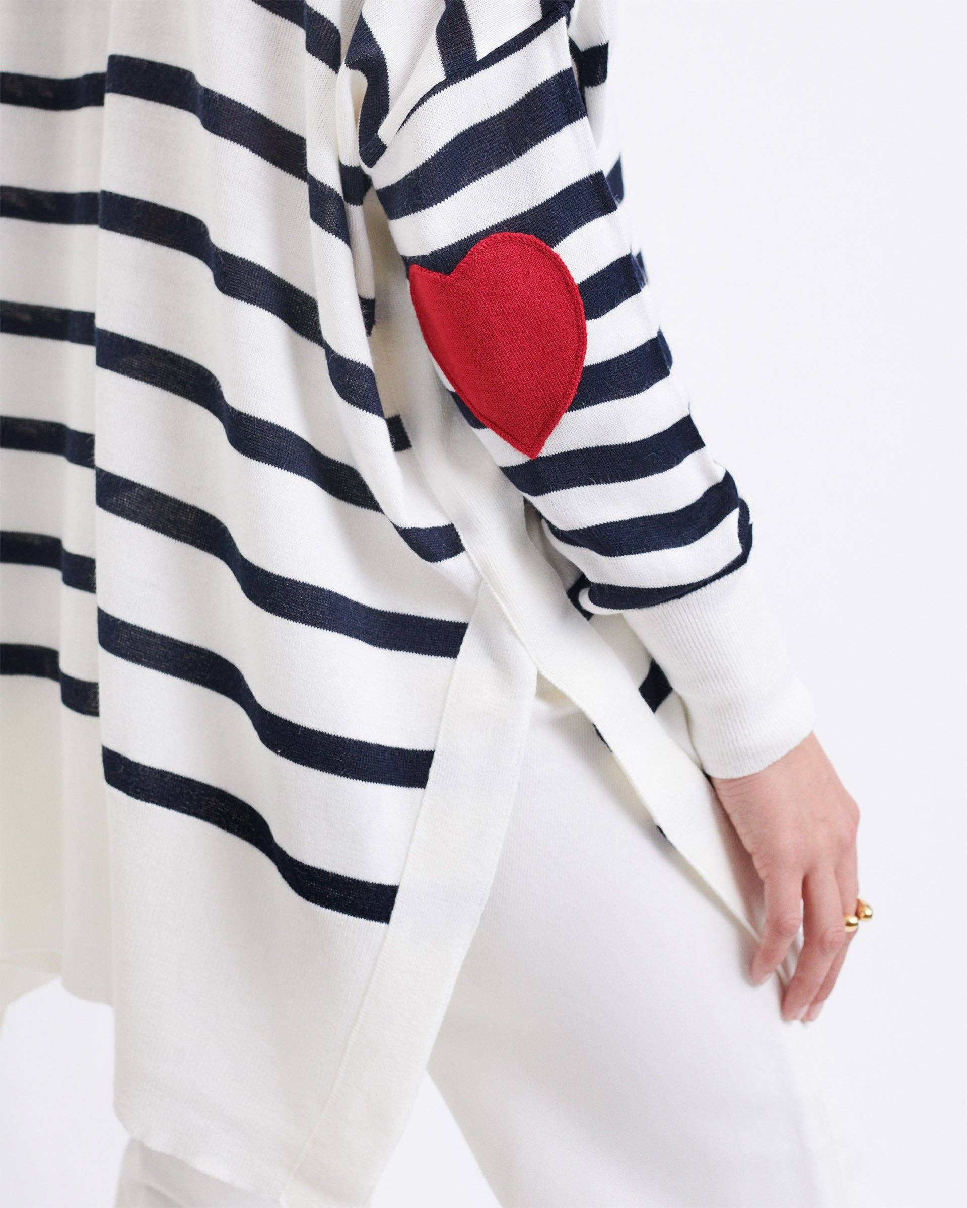Amour Sweater: Driftwood Stripe / OS