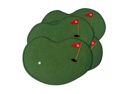 Golf Linen Cocktail Napkins (Set of 4)