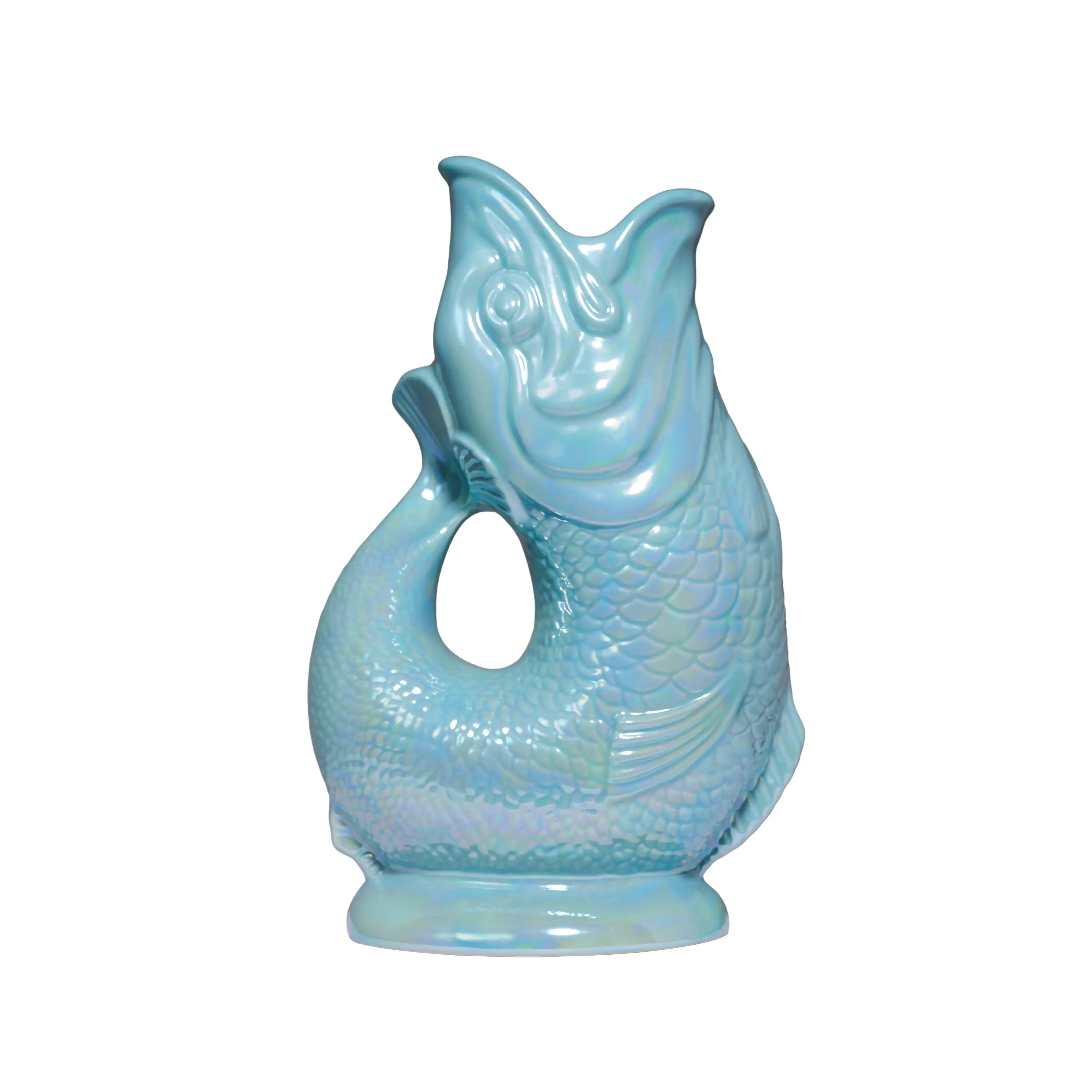 Eau de Nil Lustre Gluggle Jug (XL)