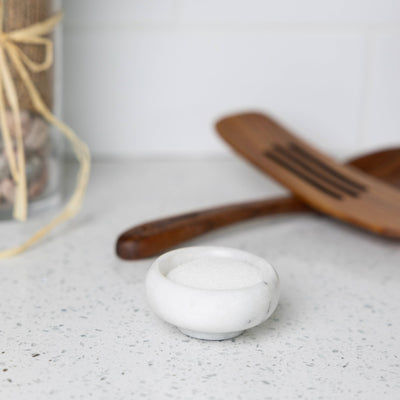 Pinch Bowl, Natural White Marble (1oz)