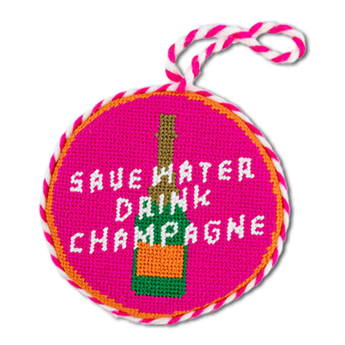 Save Water Needlepoint Ornament - Furbish Studios