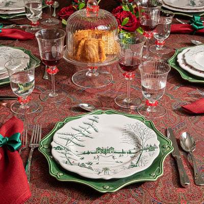 Country Estate Winter Frolic Dinner Plate, Evergreen - Juliska