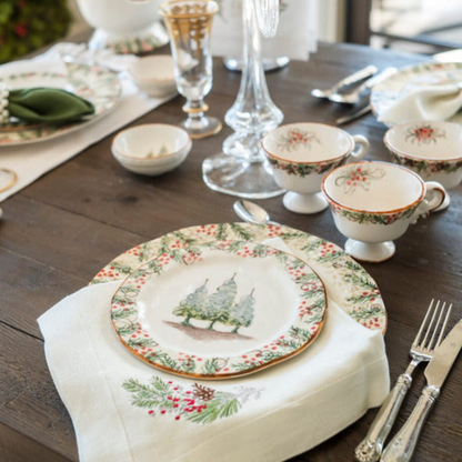 Natale Salad/Dessert Plate - Arte Italica (8.5in dia)