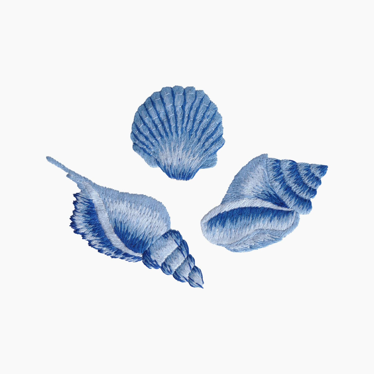 Tea Towel, Shell Indigo