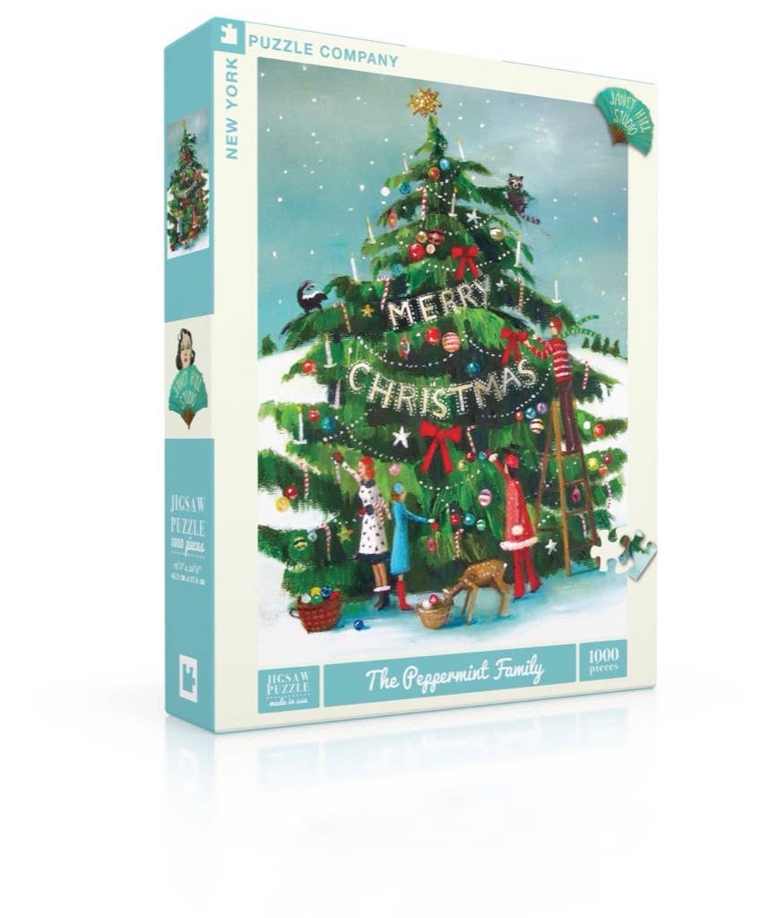 The Peppermint Family Jigsaw Puzzle, 1,000 Pieces - New York Puzzle Co. (19.25in x 26.63in)