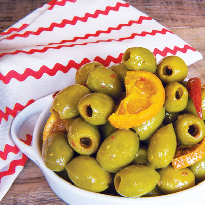 Tangerine & Chili Olives - Divina