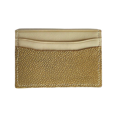 Sophie Card Sleeve, Shagreen & Napa Leather - Vivo