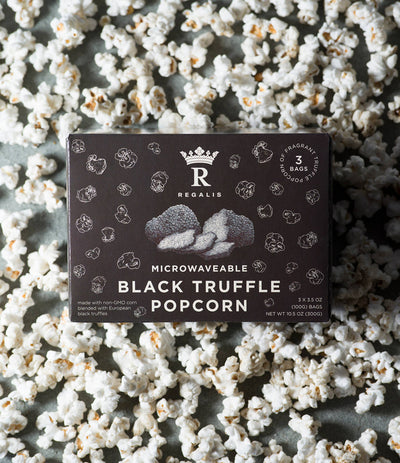 Black Truffle Popcorn, Microwaveable - Regalis (Box of 3)