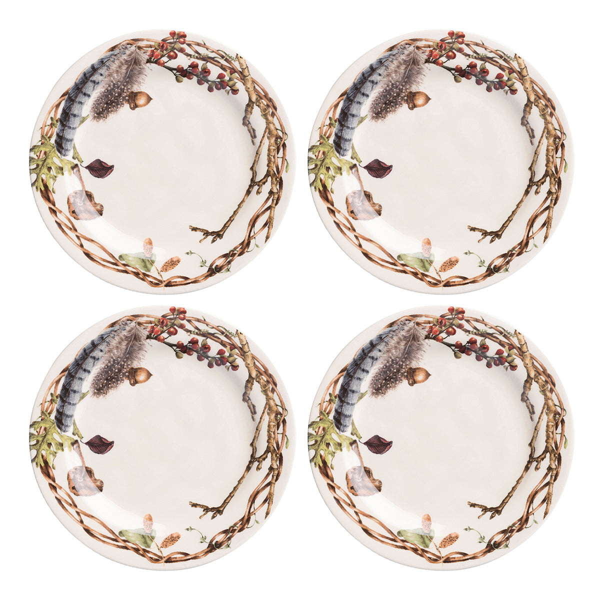 Forest Walk Party Plates (Set of 4) - Juliska