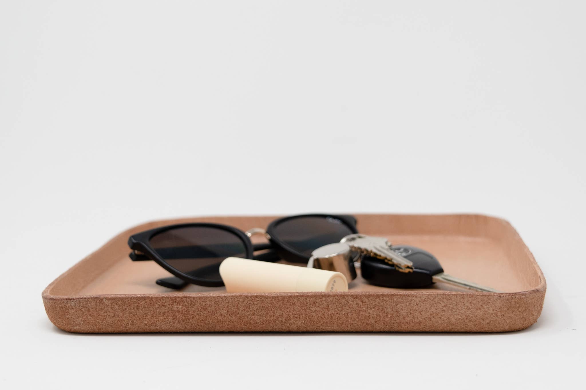 Leather Molded Valet Tray, Rectangle (9.25in x 7.75in)