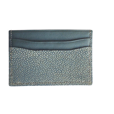 Sophie Card Sleeve, Shagreen & Napa Leather - Vivo