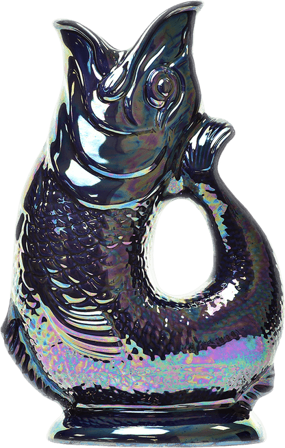 Cobalt Lustre Gluggle Jug