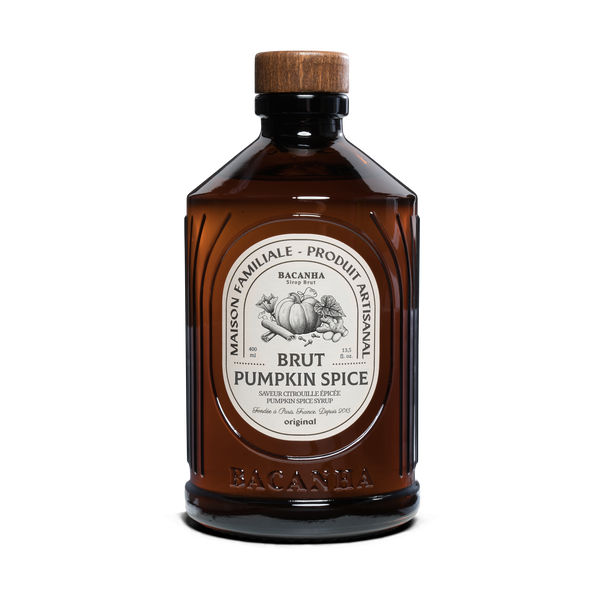 Organic Pumpkin Spice Syrup - Bacanha France ( 13.5oz / 400ml)