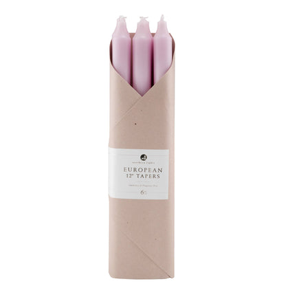 Taper Candles, Rosewood - 12in (6 tapers)