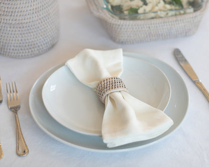 Oval Rattan Napkin Rings (Set of 6)