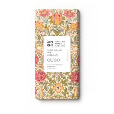 Salted Caramel Milk Chocolate William Morris Limited Edition - Coco Chocolatier