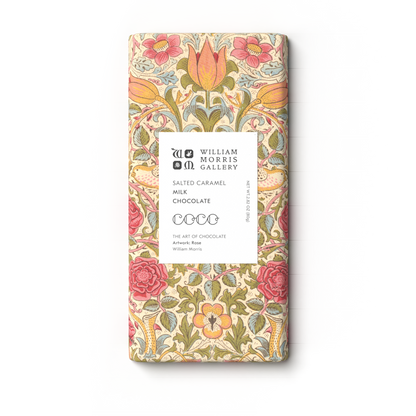 Salted Caramel Milk Chocolate William Morris Limited Edition - Coco Chocolatier