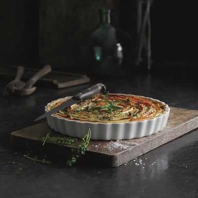 Round Tart Dish - Pillivuyt (10in dia x 1.5in H)