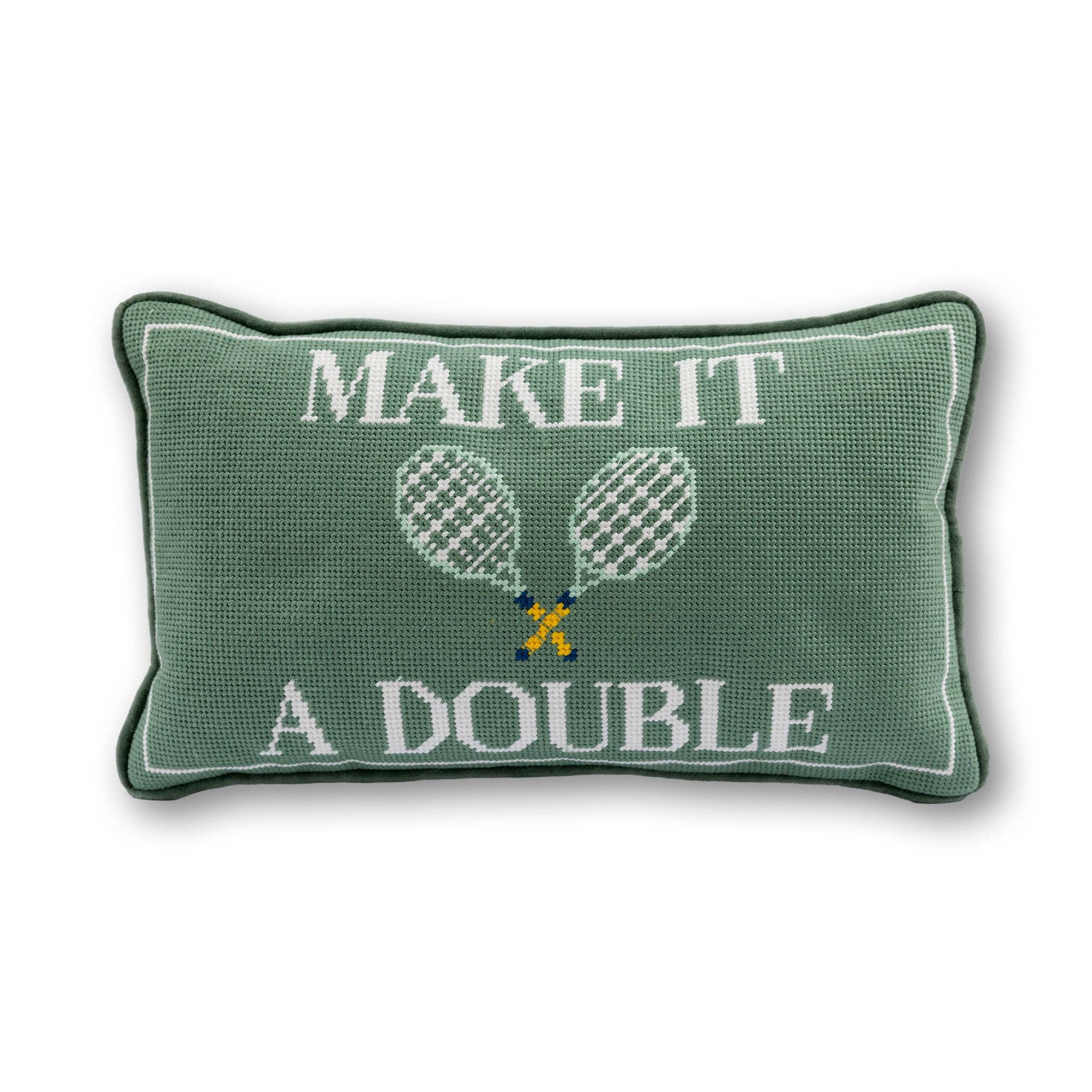 Make It A Double Needlepoint Pillow - Furbish Studios