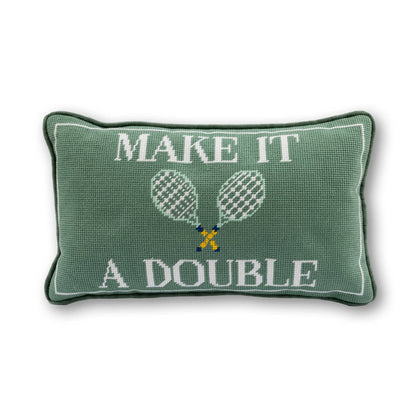 Make It A Double Needlepoint Pillow - Furbish Studios