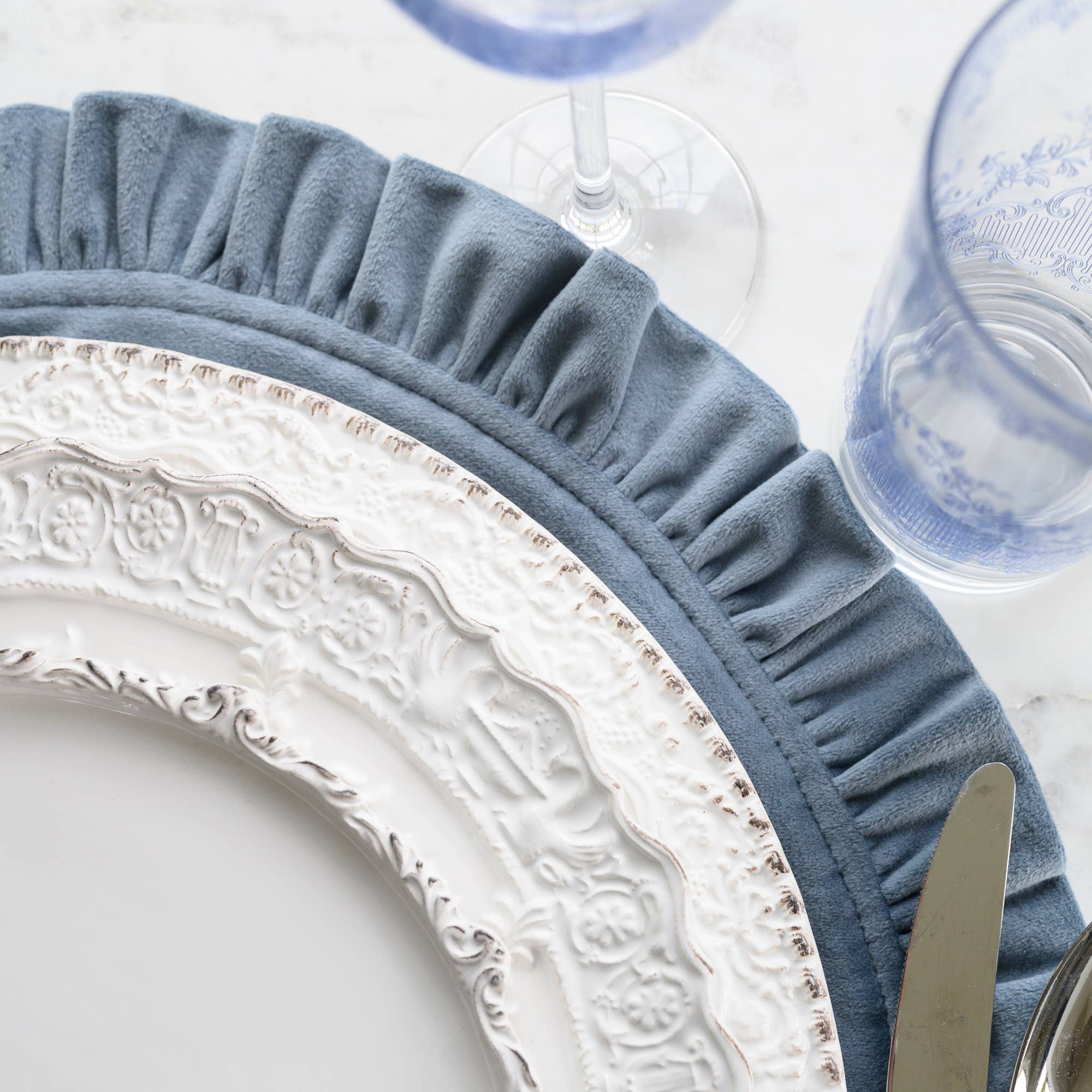 Renaissance White Dinner Plate - Arte Italica (11.25in dia)