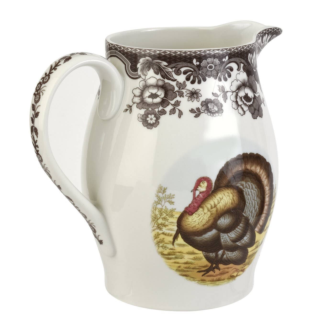 Woodland Turkey Pitcher - Spode (1.75qt)