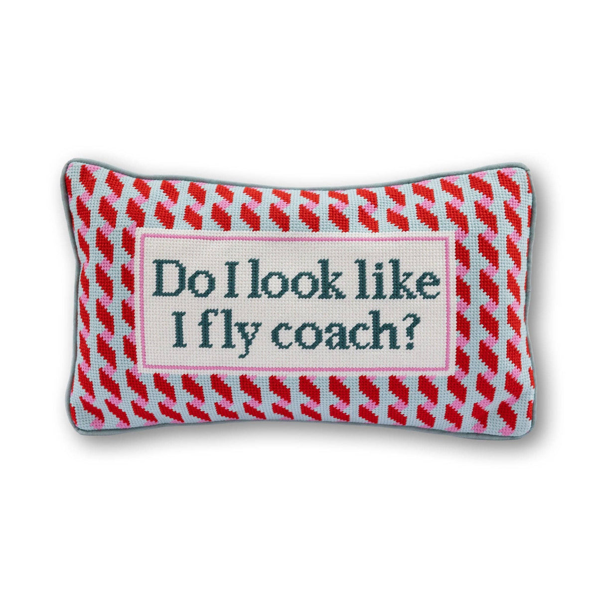 Fly Coach, Needlepoint Pillow - Furbish Studio